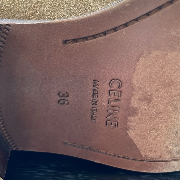 Celine tan suede chelsea boot. Size 36 - Picture 5 of 5